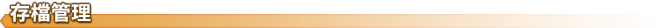 存檔管理